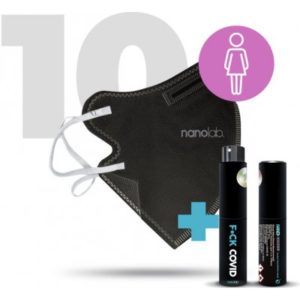 Nanolab nano respirátor FFP2 dámský černý 10 ks recenze, cena, návod
