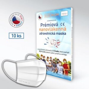 Nano M.ON Nano rouška Prémiová Nanovlákenná zdravotnická maska Univerzální bílá 10 ks recenze, cena, návod